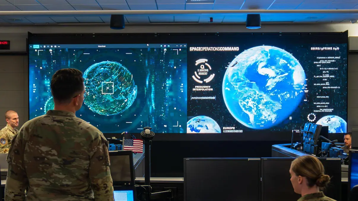 Imagen de publicación titulada Estados Unidos y la militarización del espacio