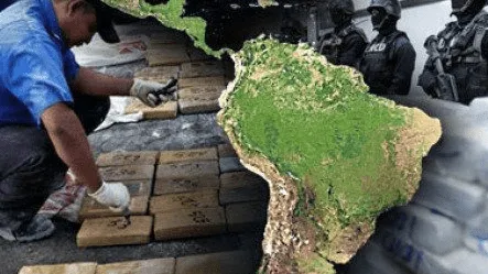 Imagen de publicación titulada Narcotráfico en Sudamérica